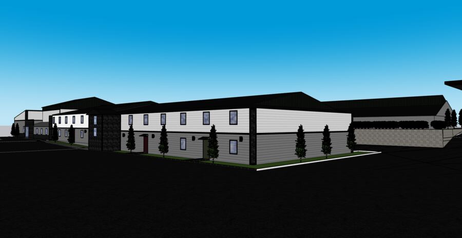 Guest building rendering