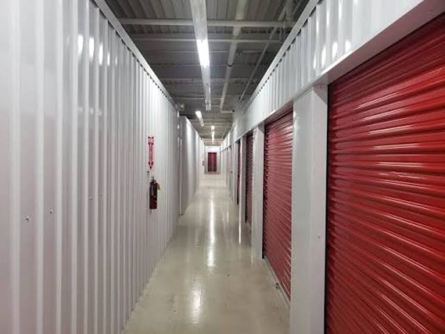 Climate-controlled self-storage interior